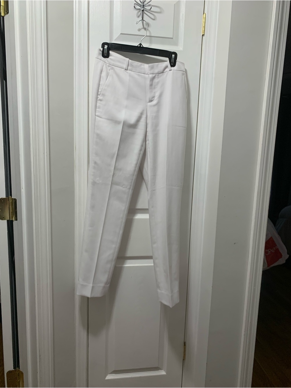 Banana Republic White Avery Tailored Pants